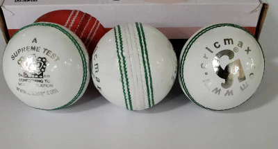 CA Supreme Test Cricket Ball - White - Senior Size (Pack of 1) - Image 5