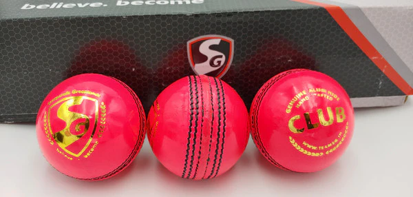 SG Club Cricket Ball - PINK - Senior Size (Pack of 1) - Image 5