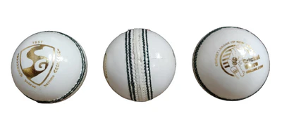 SG Test Cricket Ball - WHITE - Senior Size (Pack of 1) - Image 6