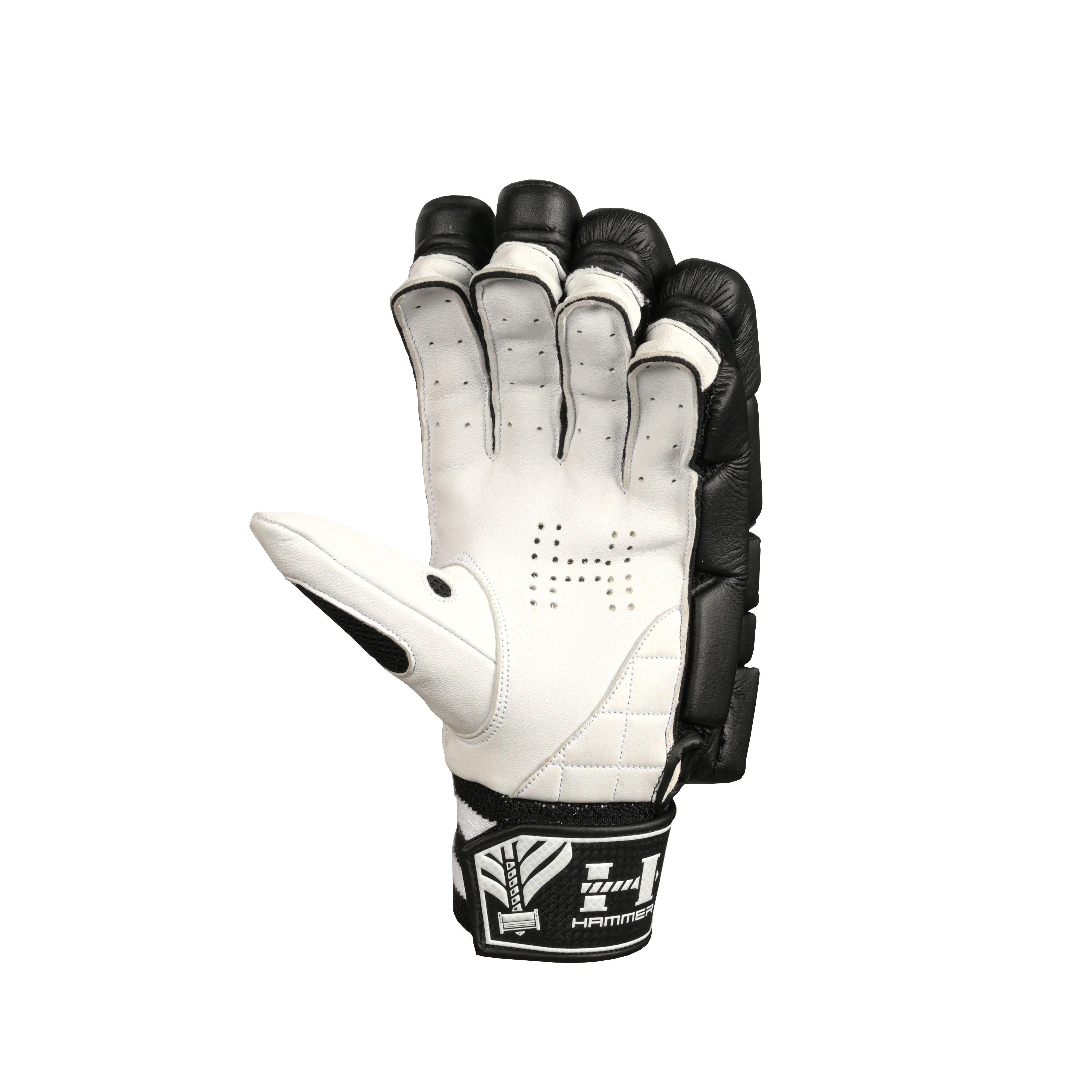 Hammer HEL 156 Batting Gloves - Black - Image 2
