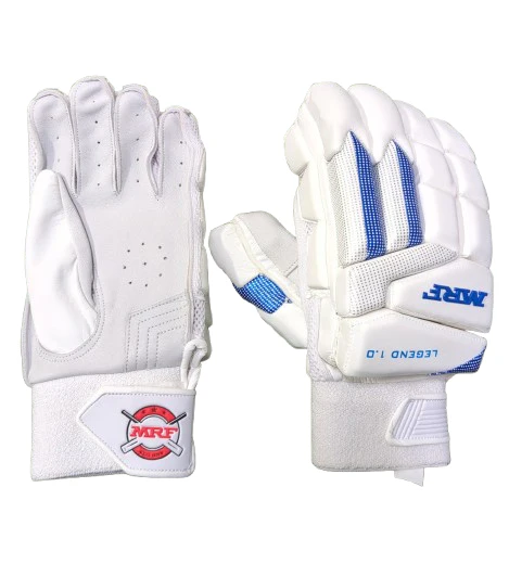 MRF Legend 1.0 Batting Gloves- Blue/White (UK Model 4) - Image 3