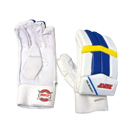 MRF Legend  3.0 Batting Gloves -White/Blue (UK Model 4) - Image 3