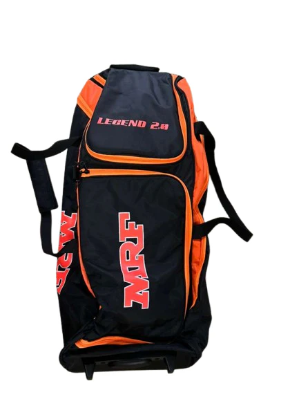 MRF Legend VK 18 2.0 Cricket Kit Bag - Orange and Black (UK Model)
