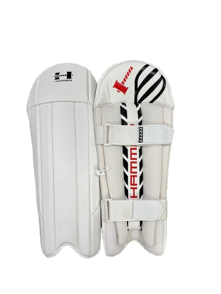 Hammer Black Edition Wicket keeping pads - WHITE - Image 5