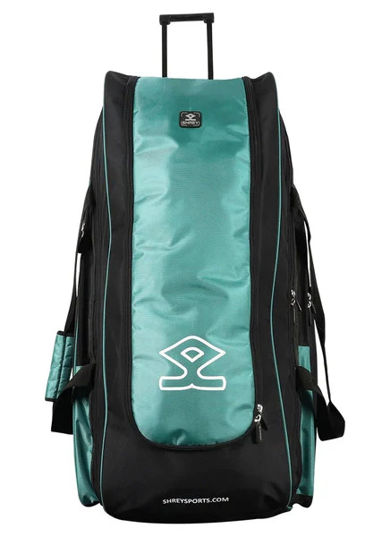 Shrey Match Wheelie Bag  -Black & Green - Image 5