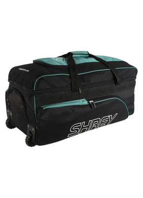 Shrey Match Wheelie Bag  -Black & Green - Image 6