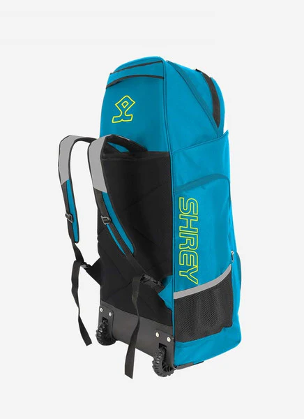 Shrey Original Pro Premium Duffle Wheelie Cricket Bag - Cerulean & Grey - Image 2