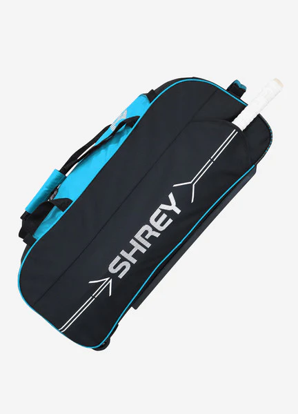 Shrey Ranger Wheelie Bag -Black & Blue - Image 2