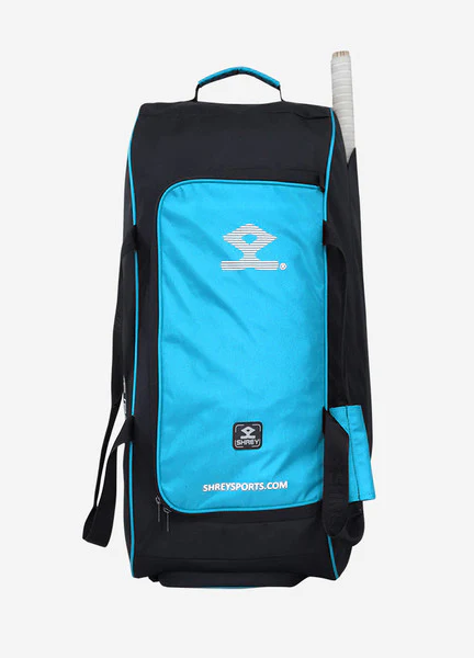 Shrey Ranger Wheelie Bag -Black & Blue - Image 3