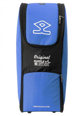 Shrey Star Duffle Wheelie Cricket Kit Bag - Black/Blue - Image 3