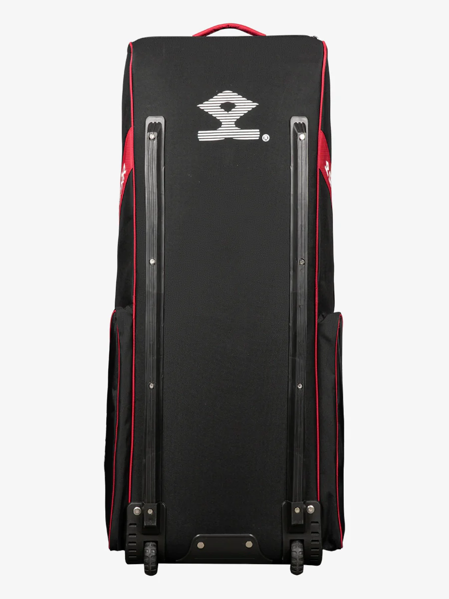 Shrey Star Wheelie 2.0 Cricket Bag - Black & Red - Image 3