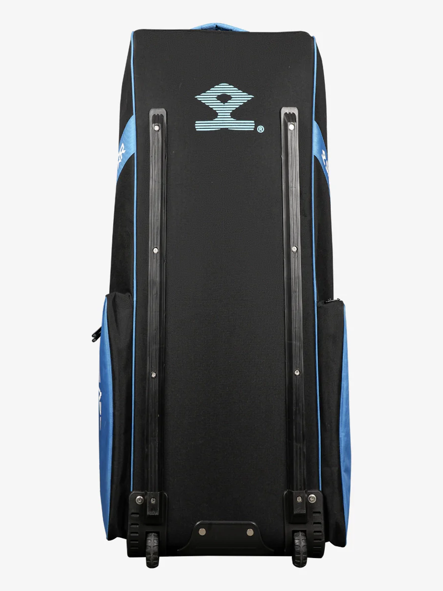 Shrey Star Wheelie 2.0 Cricket Bag - Black & Steel Blue - Image 3