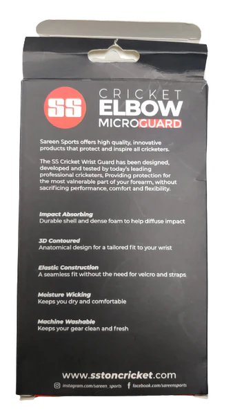 SS Premium Wrist Guard / Elbow Guard (MEN)  BLACK - Image 4
