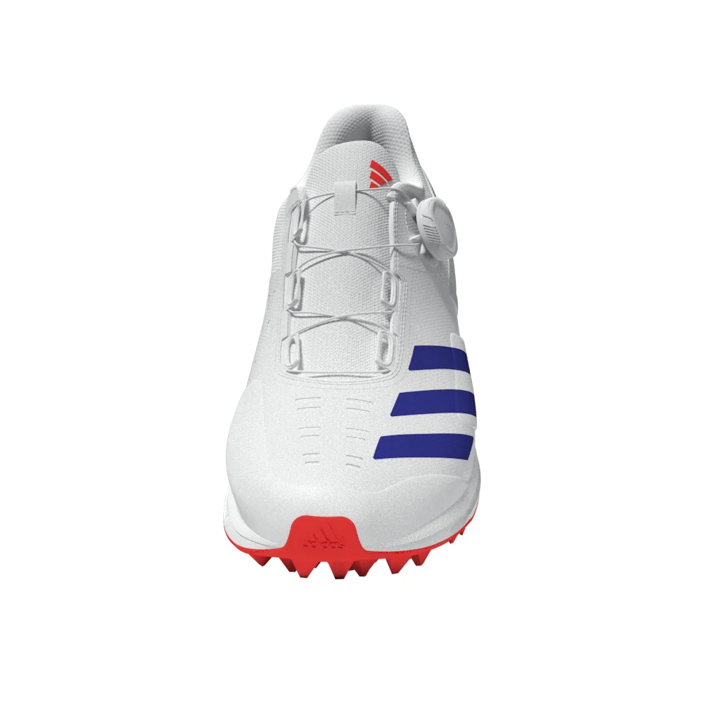 Adidas 22YDS Boost Cricket Shoes (Orange and Blue) - Image 3