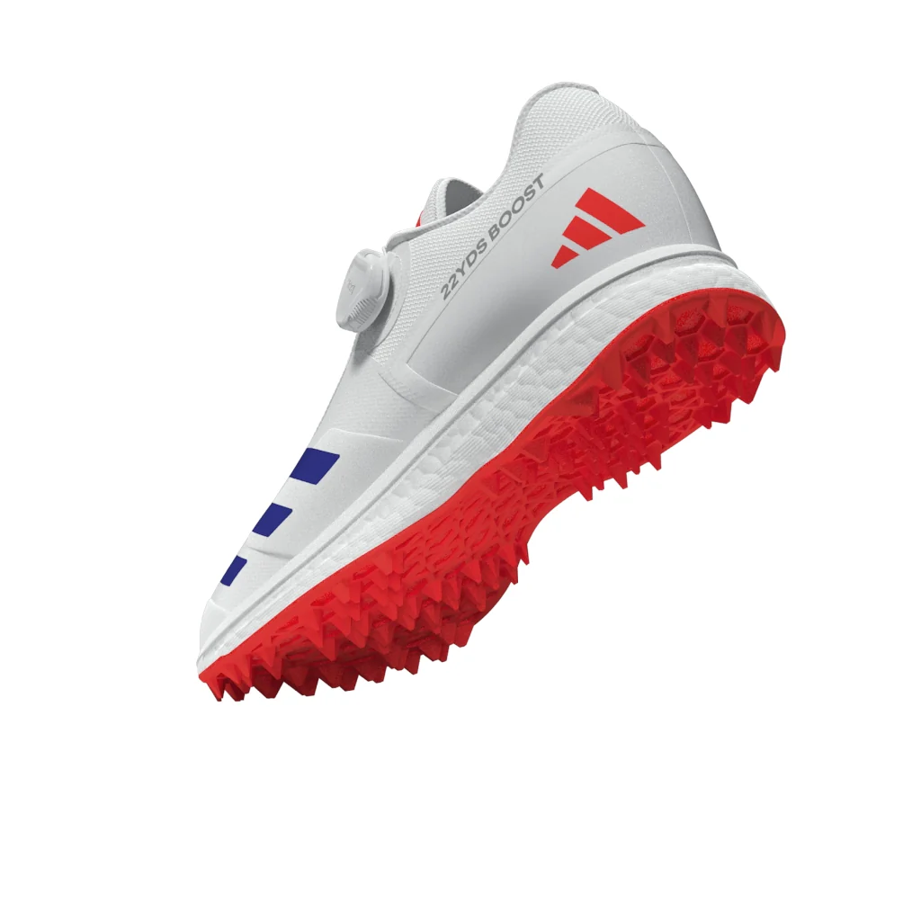 Adidas 22YDS Boost Cricket Shoes (Orange and Blue) - Image 8