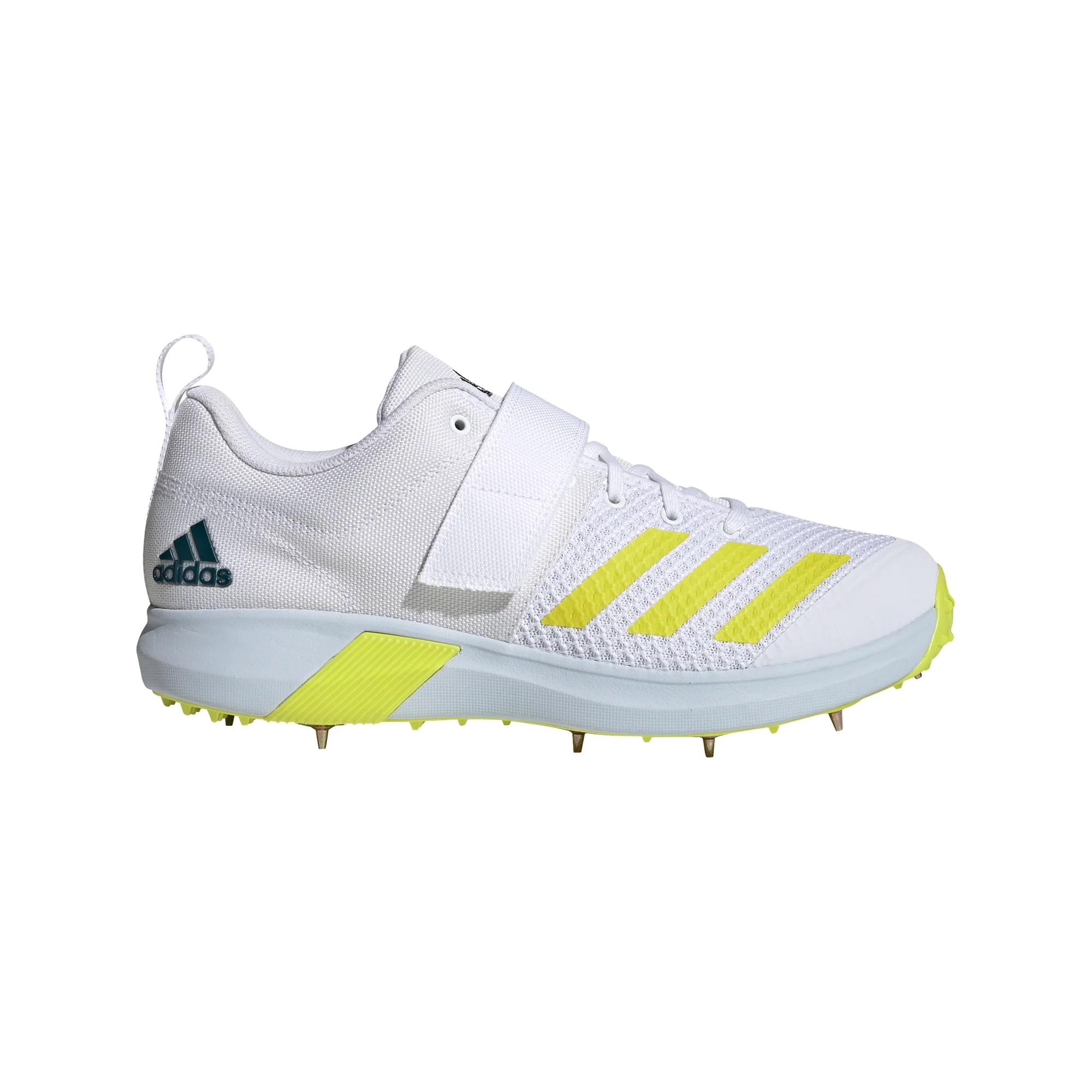 Adidas Adipower Vector White Yellow Cricket Shoes - Image 4