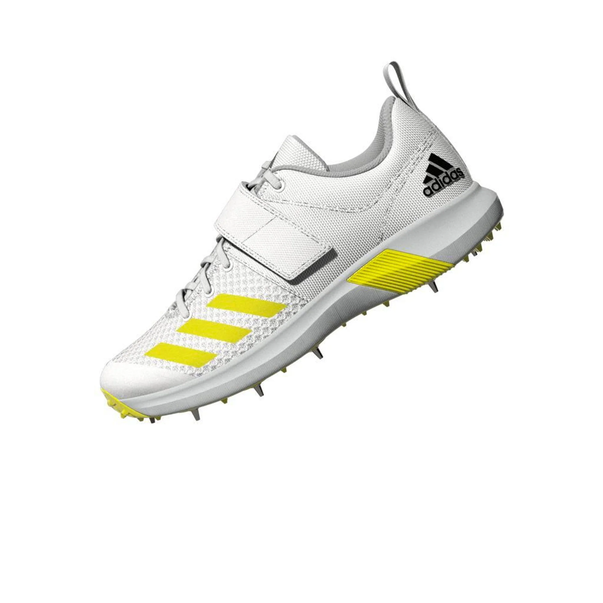 Adidas Adipower Vector White Yellow Cricket Shoes - Image 7