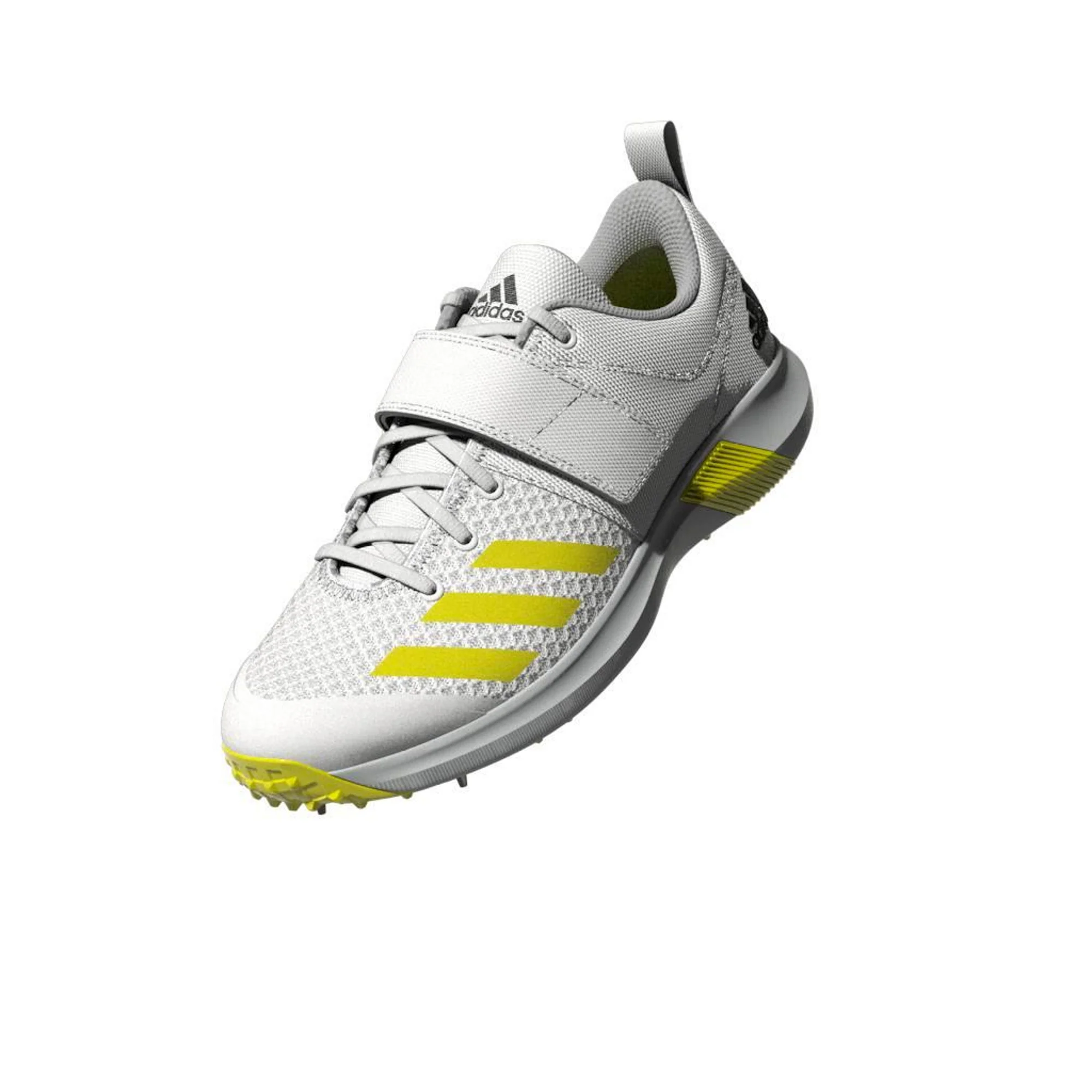 Adidas Adipower Vector White Yellow Cricket Shoes - Image 8