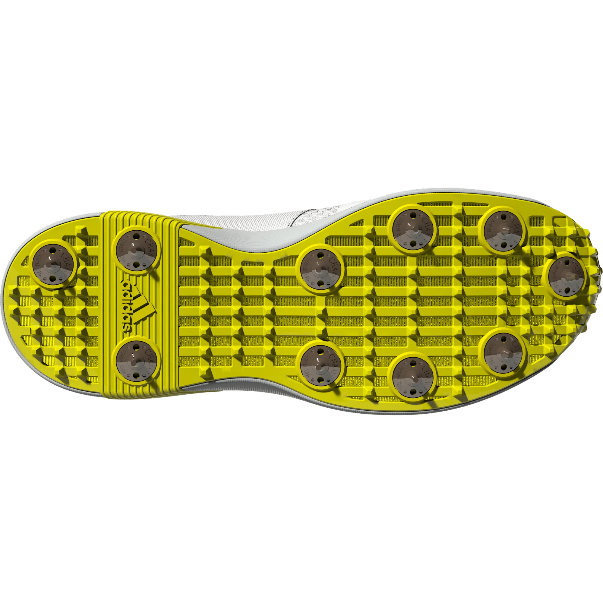 Adidas Adipower Vector White Yellow Cricket Shoes - Image 9