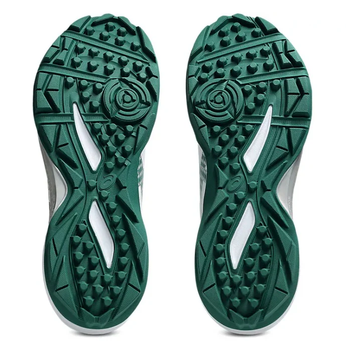Asics Gel-Peake 3 (White/ Jasper Green) Cricket Shoes - Image 7