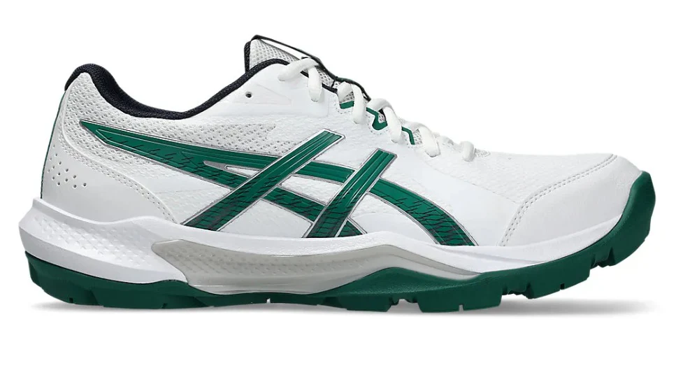 Asics Gel-Peake 3 (White/ Jasper Green) Cricket Shoes - Image 8