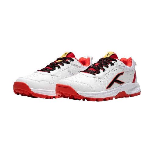 Hundred Hyper Drive Cricket Shoes (White/Red/Black) - Image 4