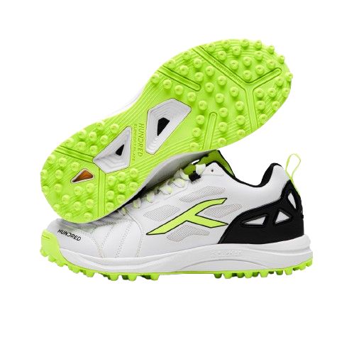 Hundred TerraField Cricket Shoes (White/Lime/Black) - Image 7