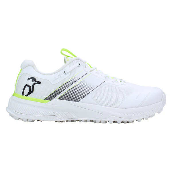 Kookaburra KC Players Rubber Shoes-White/Lime - Image 3