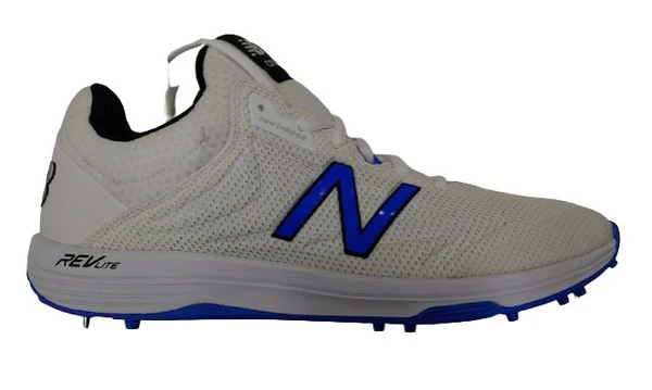New Balance CK 10 BL4 Cricket Shoes (White/Blue) - Image 6