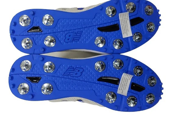 New Balance CK 10 BL4 Cricket Shoes (White/Blue) - Image 7