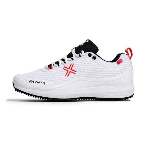 Payntr Bodyline 124 Batting Pimple Cricket Shoes (White) - Image 4