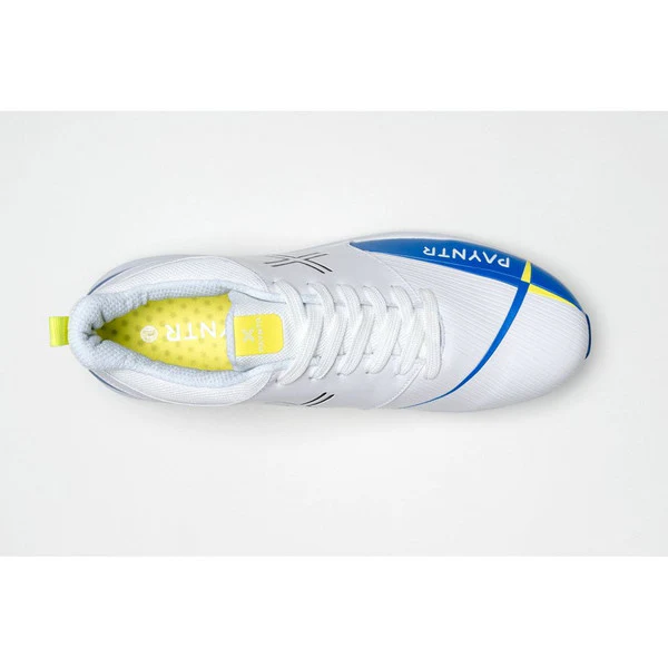 Payntr V SPIKE (White & Blue) Cricket Shoes - Image 5