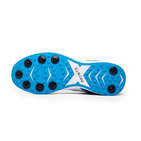 Payntr XPF-19 Batting Spike (White & Blue) Cricket Shoes - Image 3