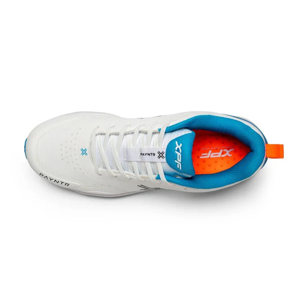 Payntr XPF-19 Batting Spike (White & Blue) Cricket Shoes - Image 4