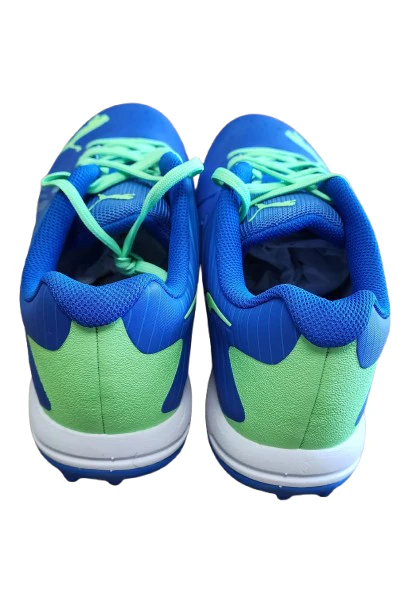 Puma 22 FH VK Rubber Cricket Shoes (BLUEMEZING ELEKTRO GREEN WHITE) - Image 3