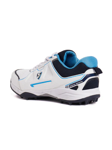SG Club 5.0 Cricket Shoes- White/Navy/Teal - Image 2