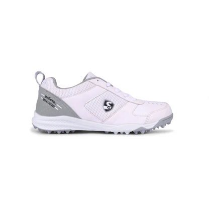 SG Fusion Cricket Shoes - Grey/White - Image 5