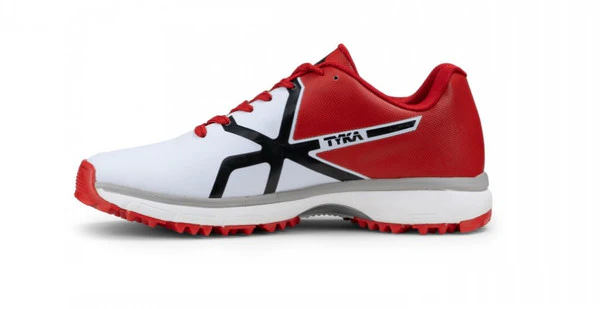 TYKA PITCH (White & Red) Cricket Shoes - Image 3