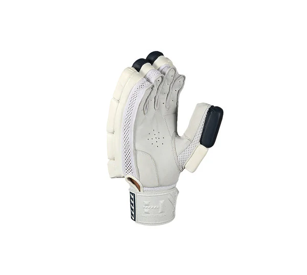 Hammer Junior Batting Gloves - (White/ Navy) - Image 3