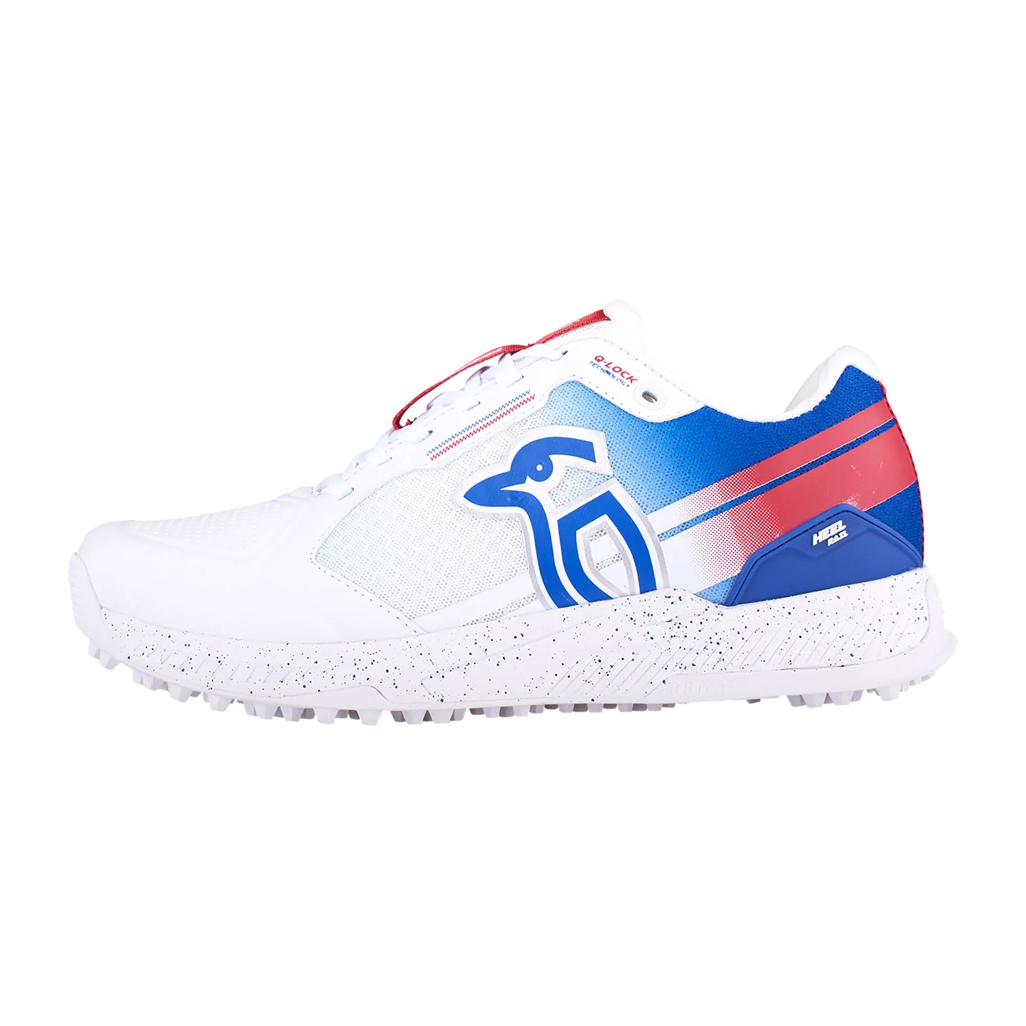Kookaburra KC 1.0 Rubber Shoes - White/Blue/Red 2025 - Image 6