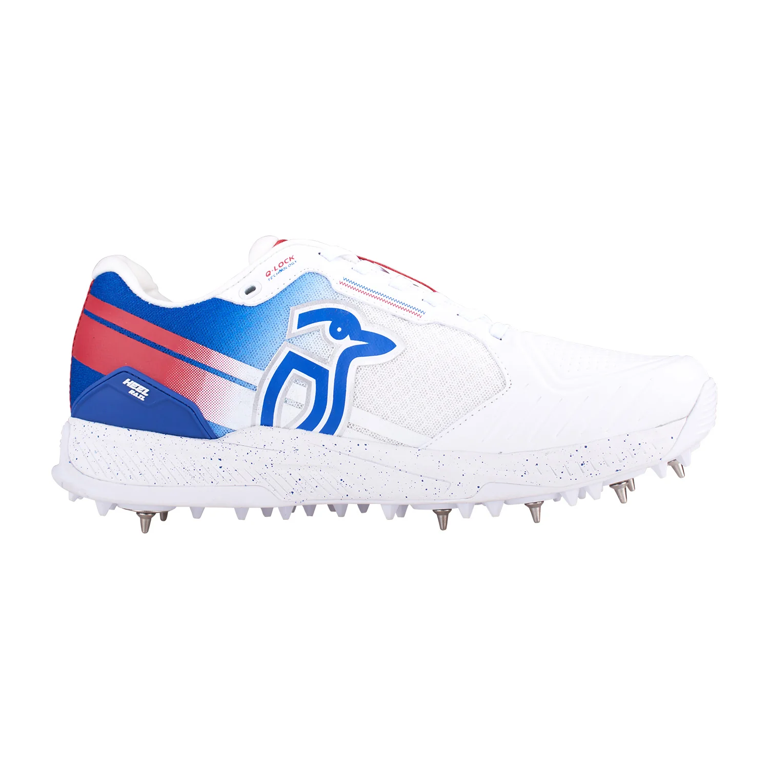 Kookaburra KC 1.0 Spike Shoes - White/Blue/Red - Image 3