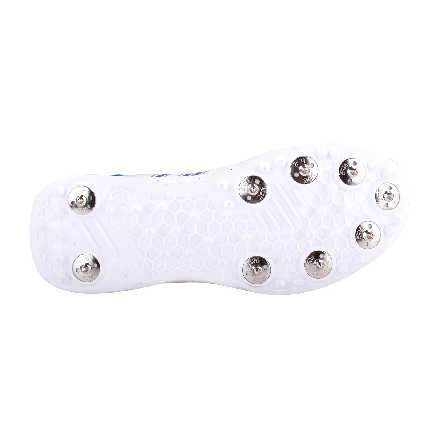 Kookaburra KC 1.0 Spike Shoes - White/Blue/Red - Image 5