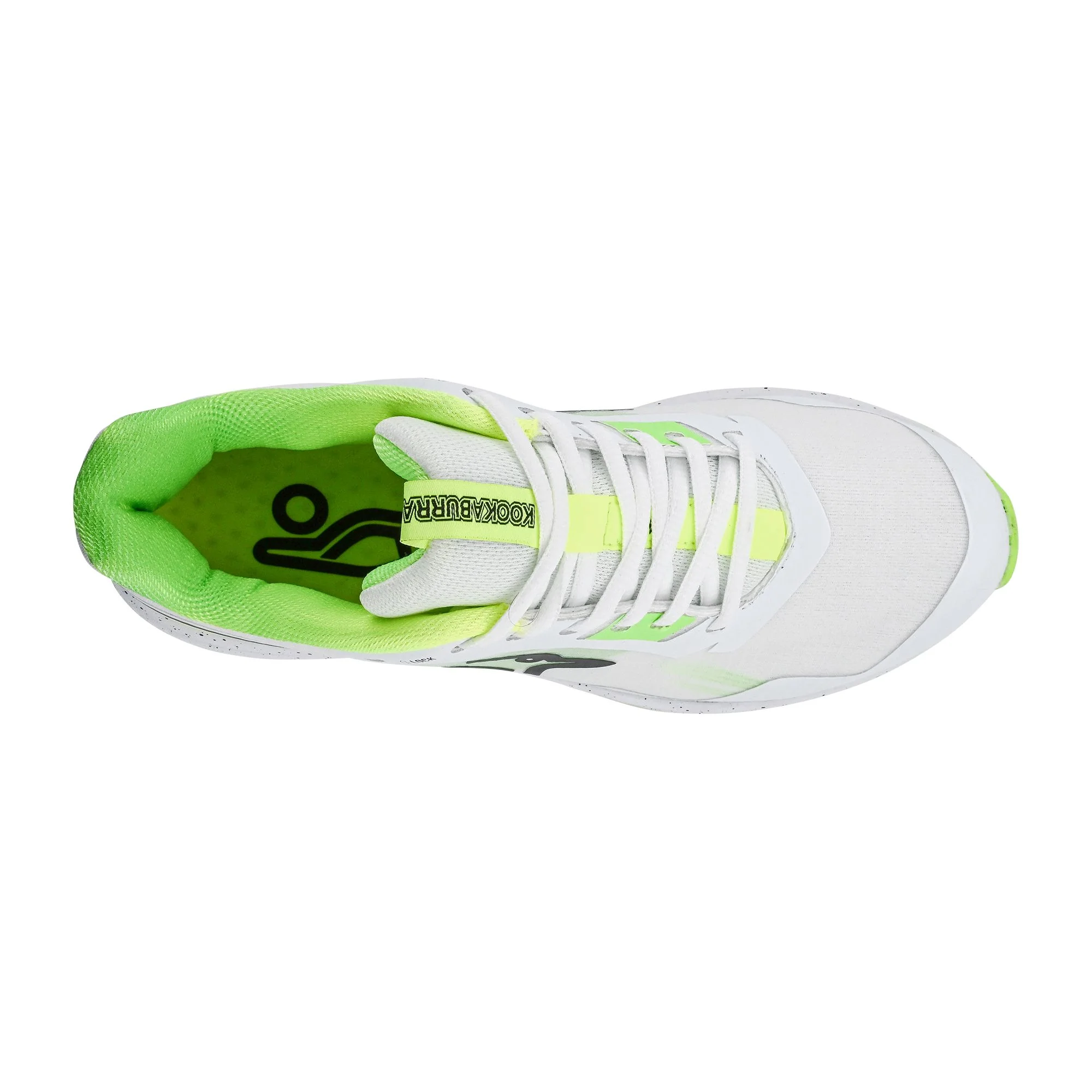 Kookaburra KC 2.0 Rubber Shoes - White/Lime 2025 - Image 3