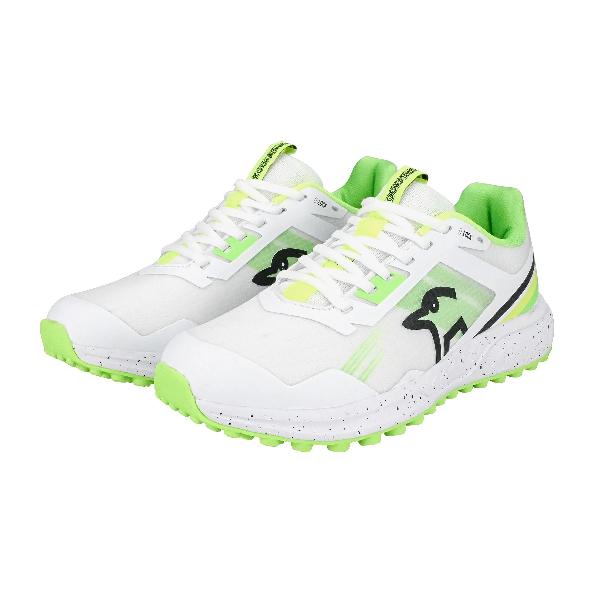 Kookaburra KC 2.0 Rubber Shoes - White/Lime 2025 - Image 7