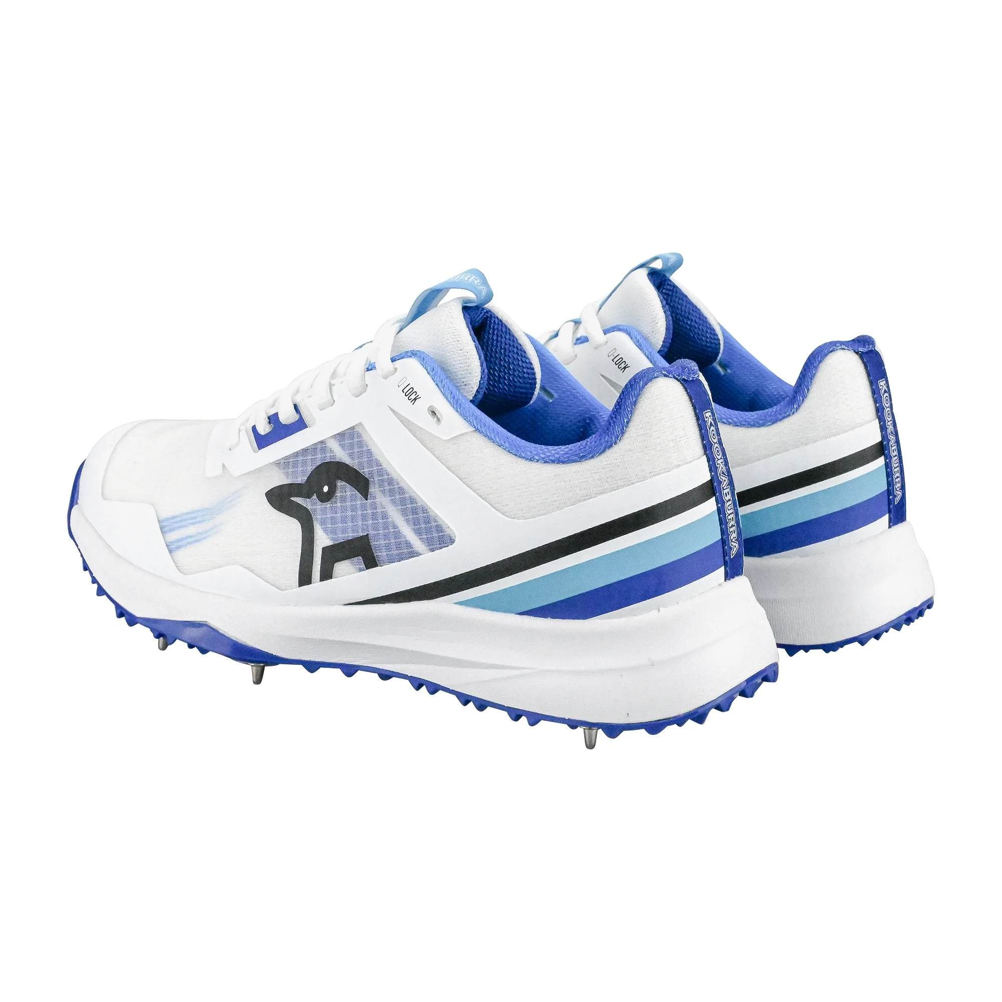 Kookaburra KC 2.0 Spike Shoes - White/Blue 2025 - Image 2