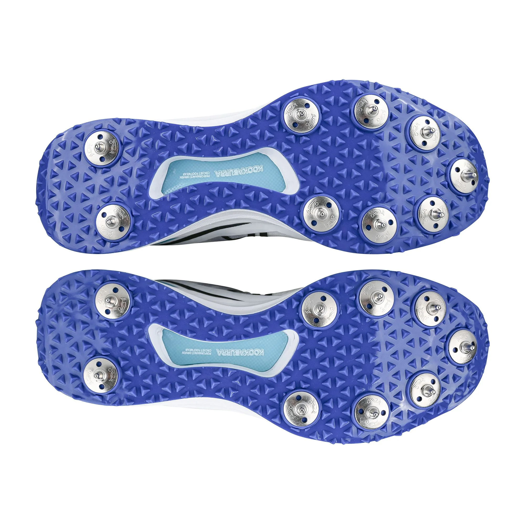 Kookaburra KC 2.0 Spike Shoes - White/Blue 2025 - Image 6
