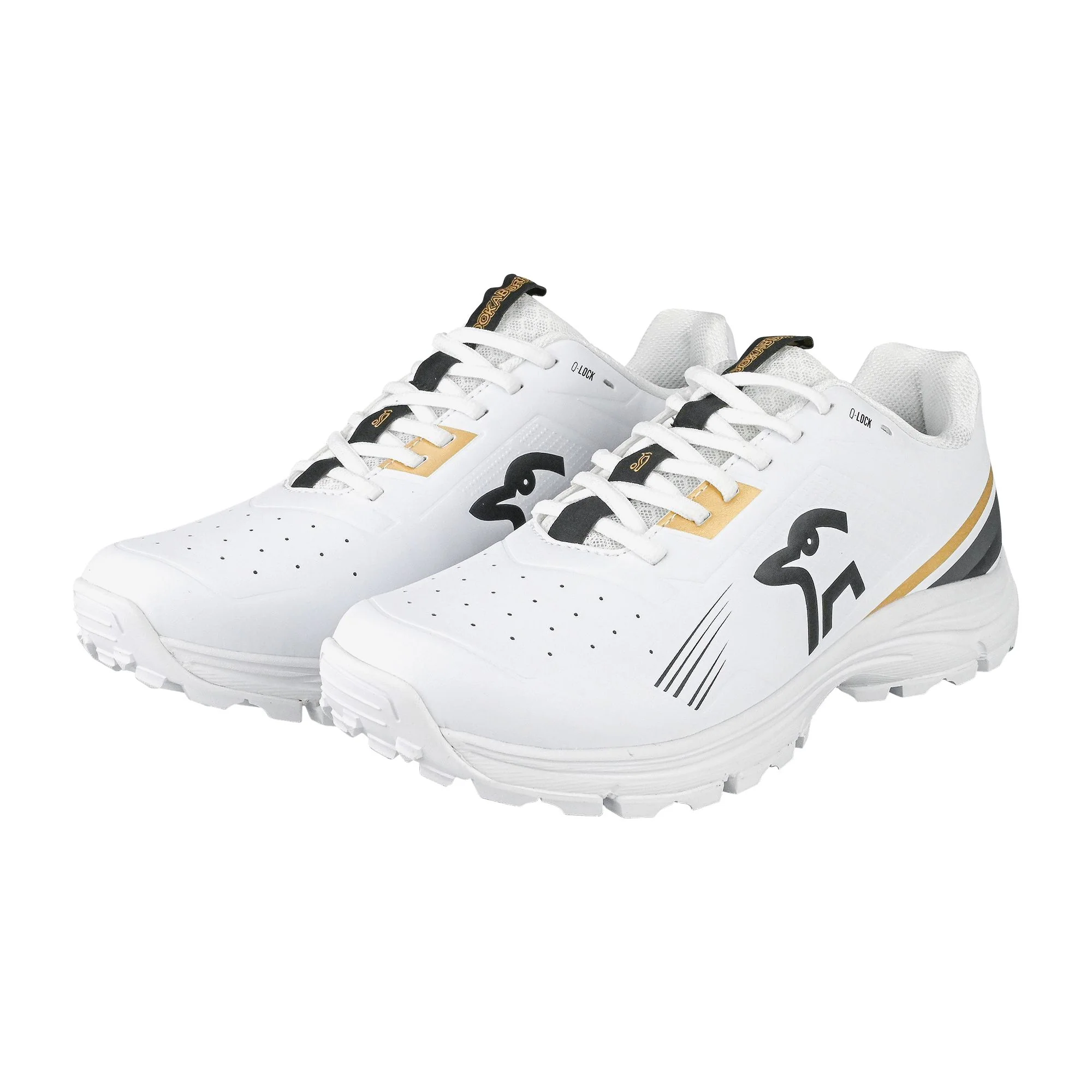 Kookaburra KC 3.0 Rubber Shoes - White/Gold 2025 - Image 7