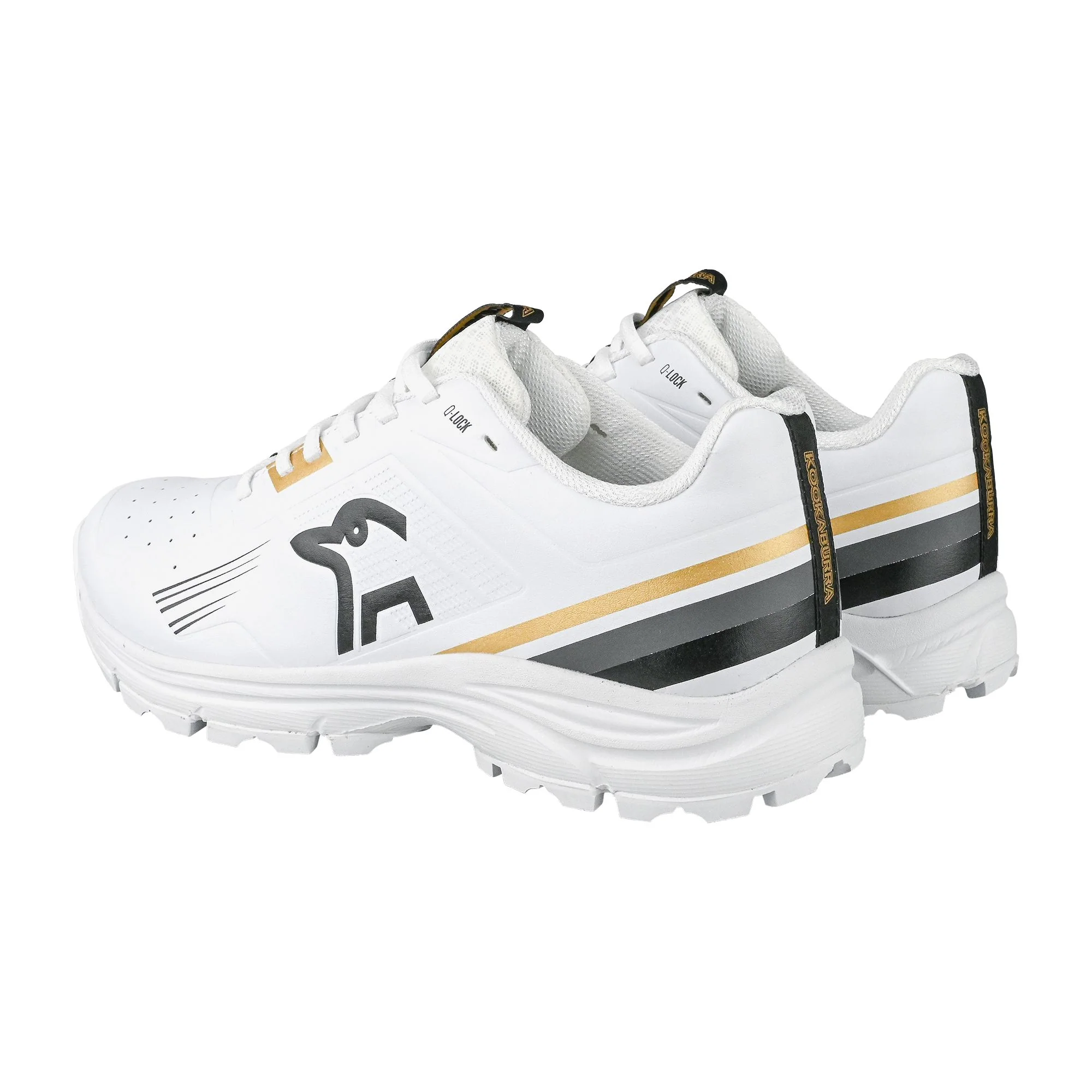 Kookaburra KC 3.0 Rubber Shoes - White/Gold 2025 - Image 8
