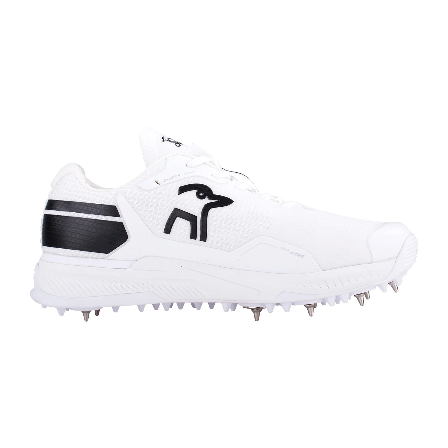 Kookaburra KC Players Spike Shoes - White/Black - Image 4