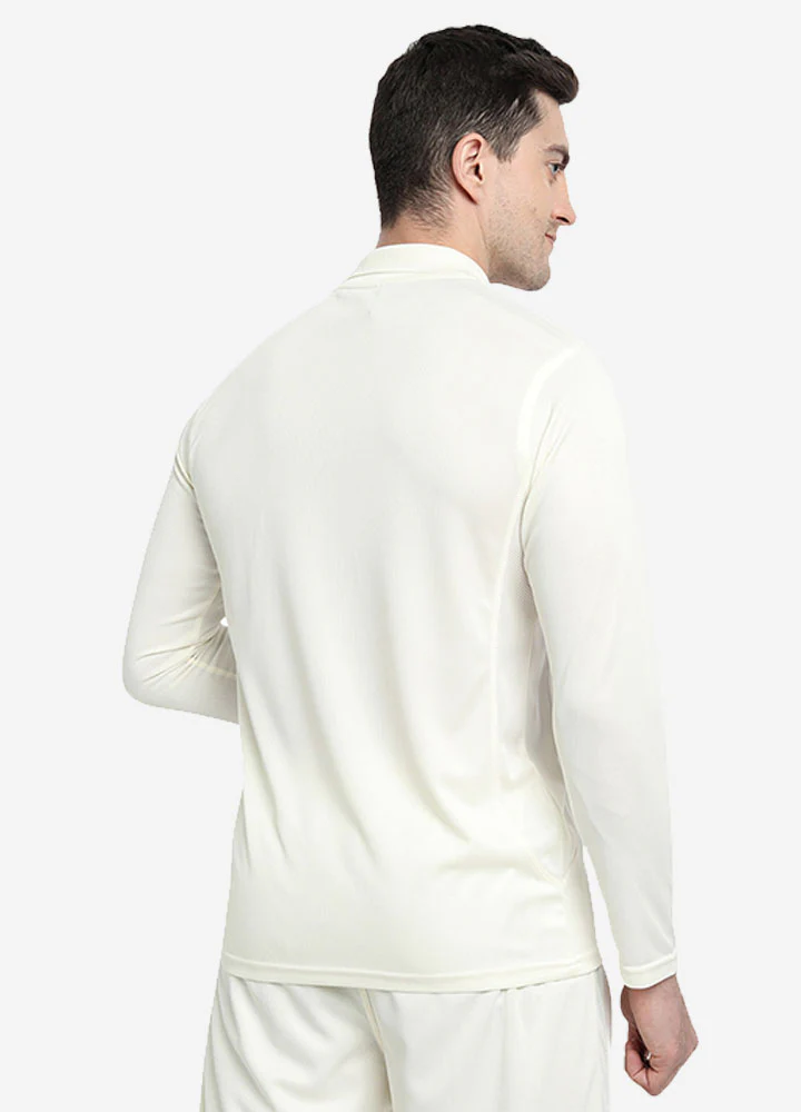 Shrey Cricket Match Shirt L/S (Off White) - Image 4